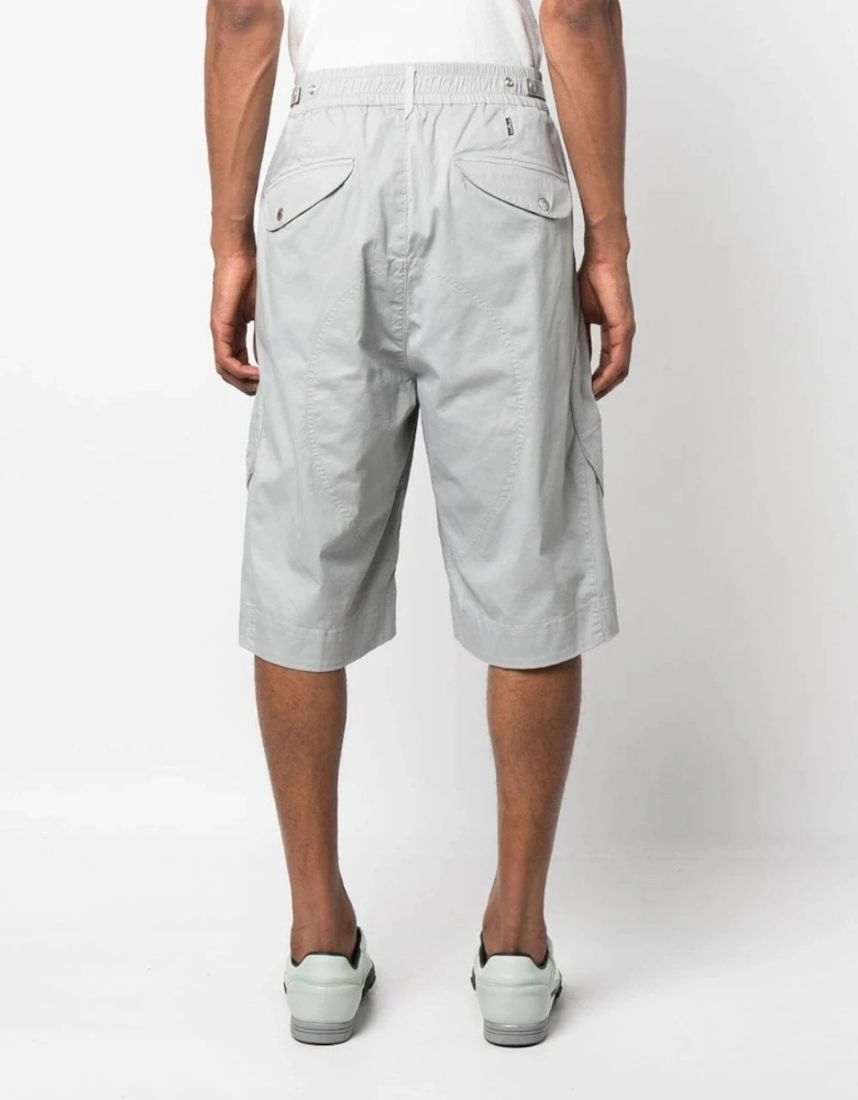 Cotton Pockets Shorts Grey