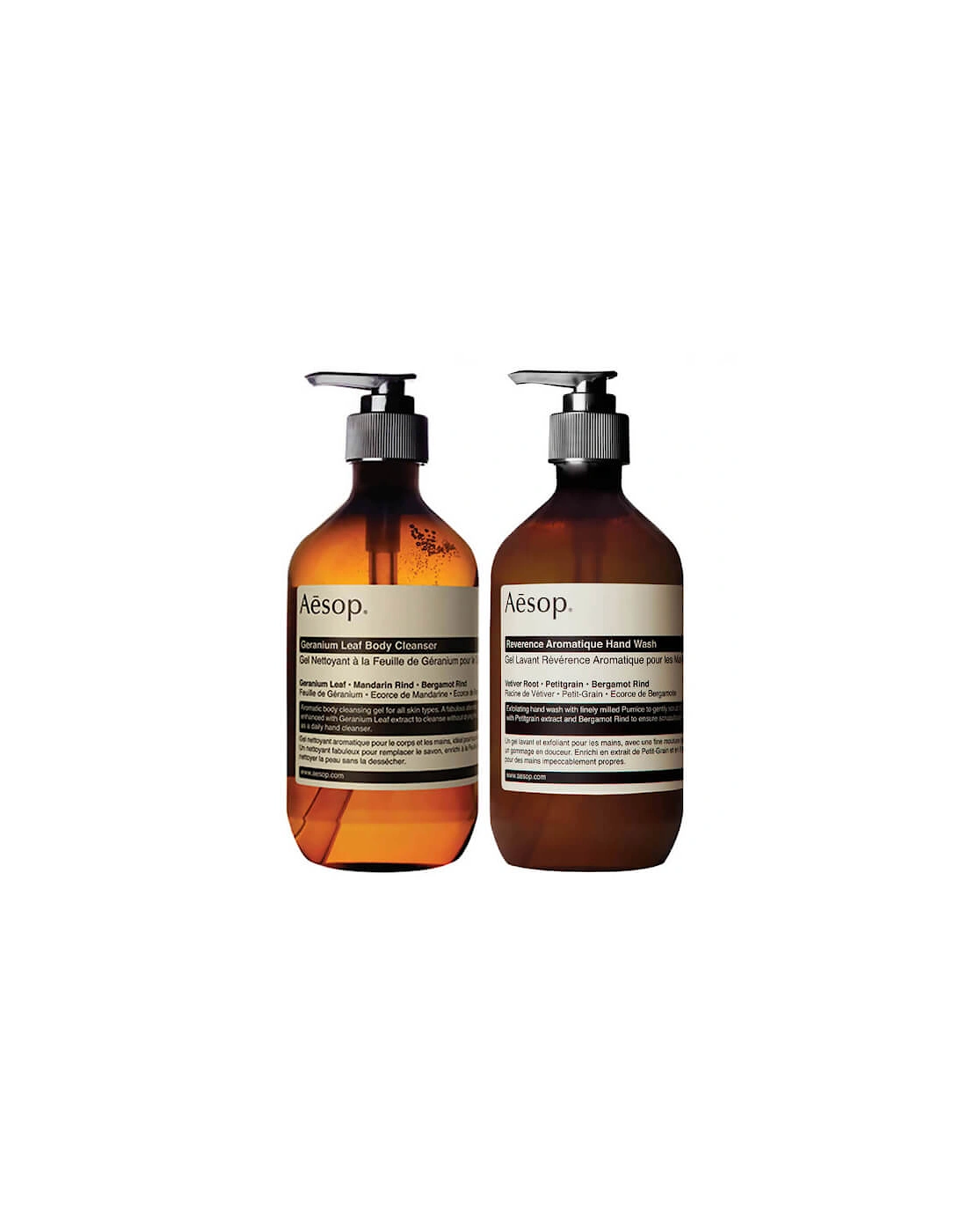 Geranium Cleanser and Reverence Hand Wash Duo (Worth £60.00) - Aesop, 2 of 1
