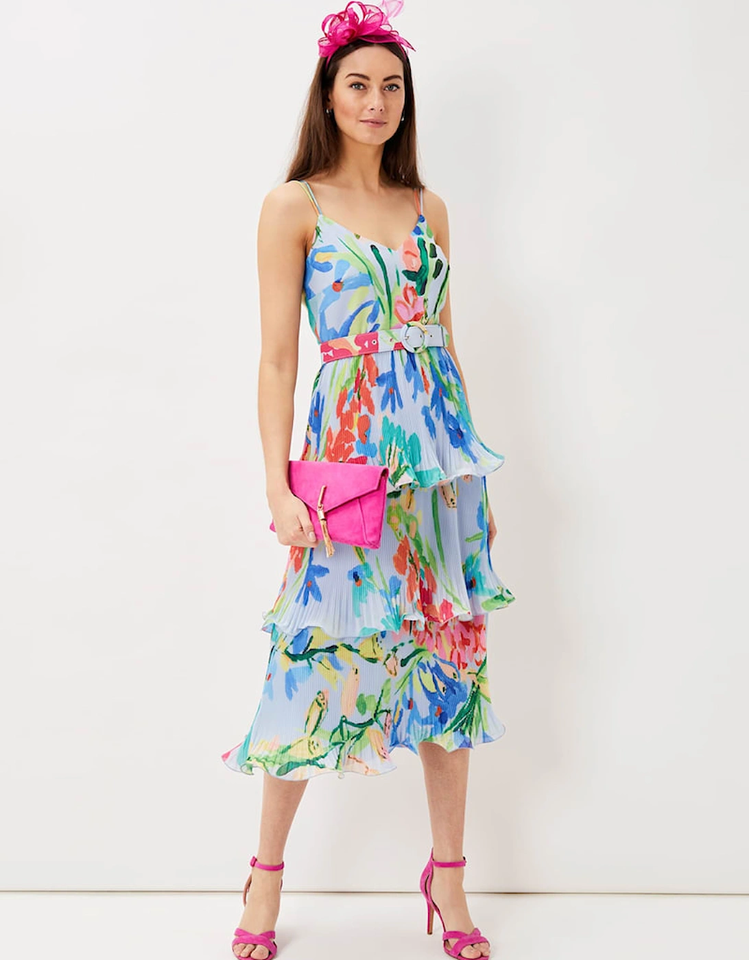 River Floral Tiered Midi Dress, 7 of 6