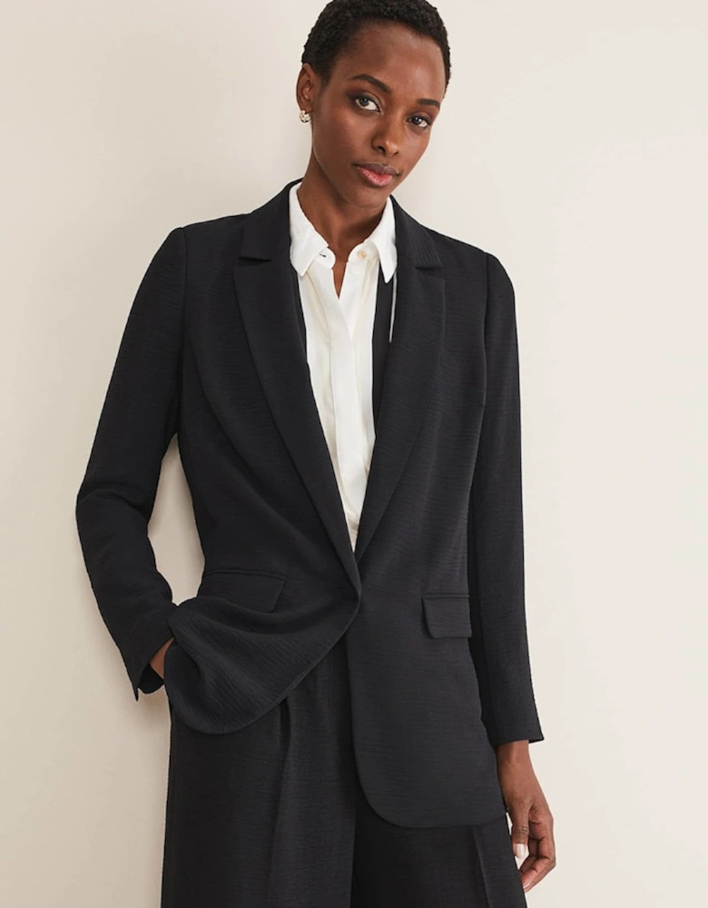 Opal Black Blazer