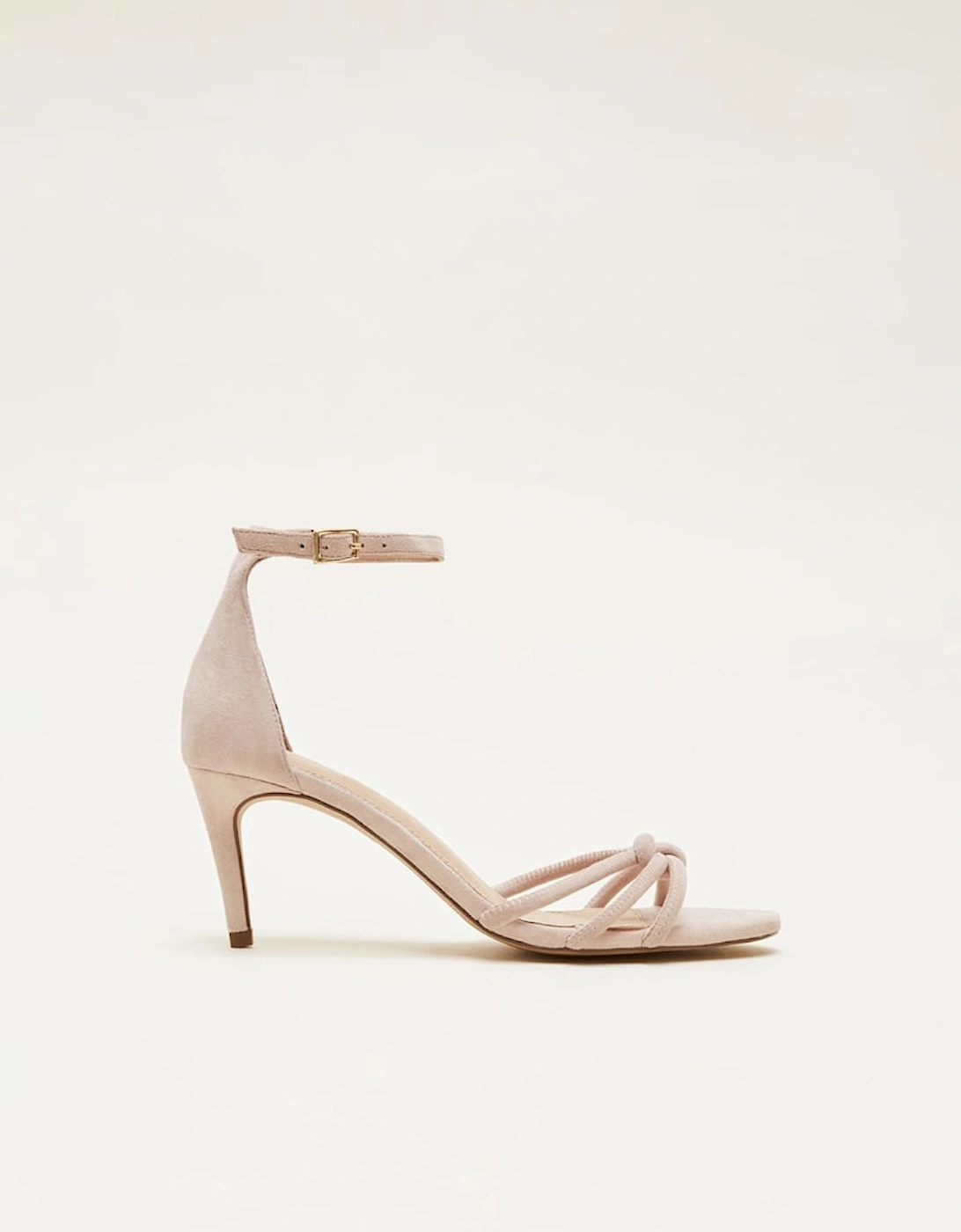Suede Knotted Barely There Sandal, 2 of 1