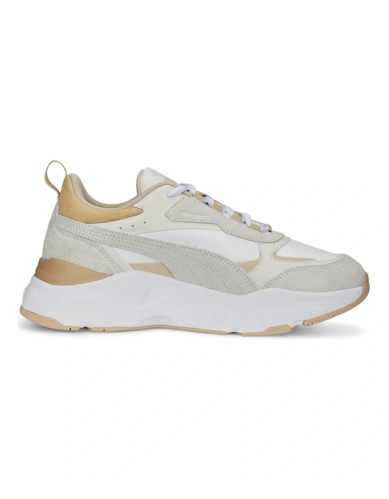 Womens Cassia Mix Trainers - White/Beige
