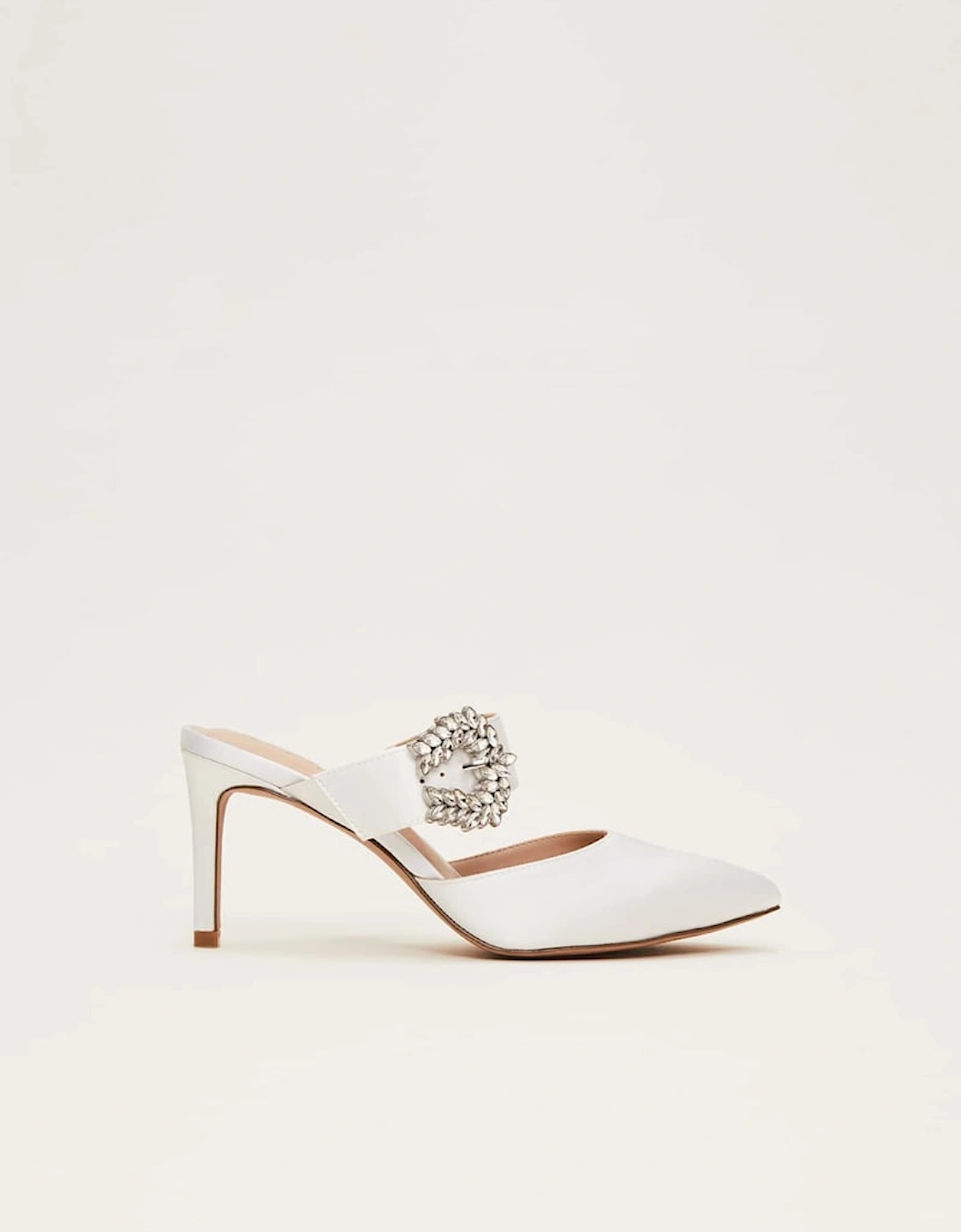 Bridal Jewel Trim Mule Shoe, 9 of 8