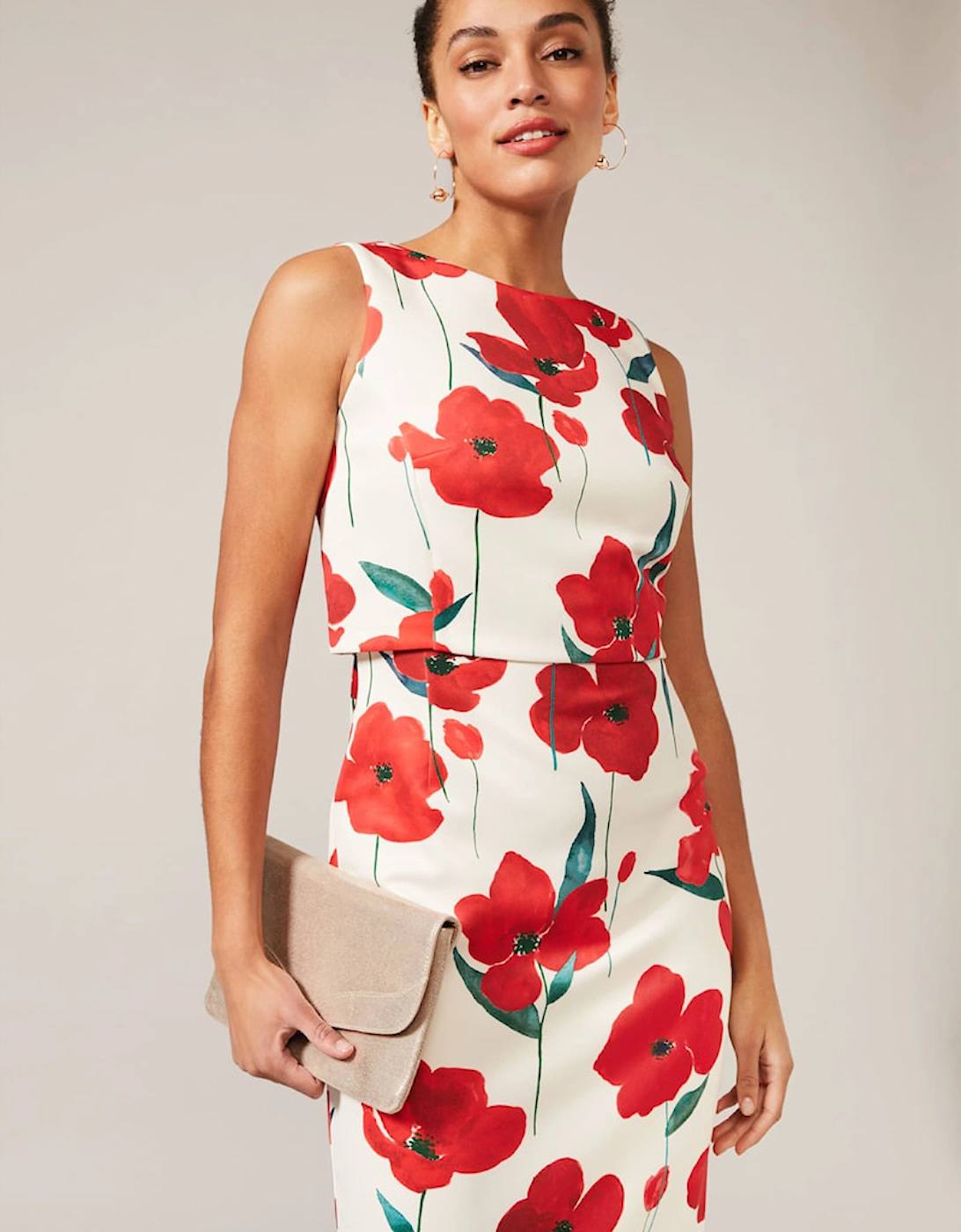 Lou-Poppy Floral Scuba Dress, 7 of 6
