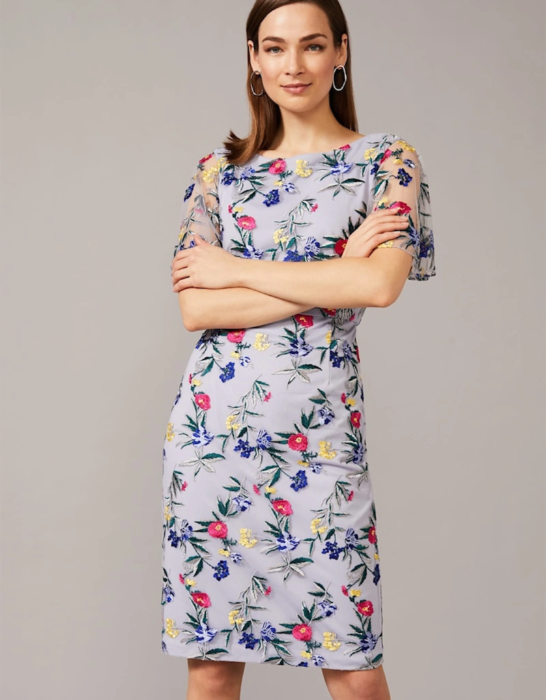Lorie Floral Embroidered Dress, 7 of 6