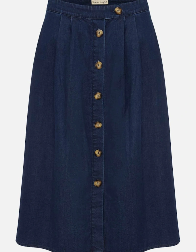 Lusia A - Line Denim Skirt