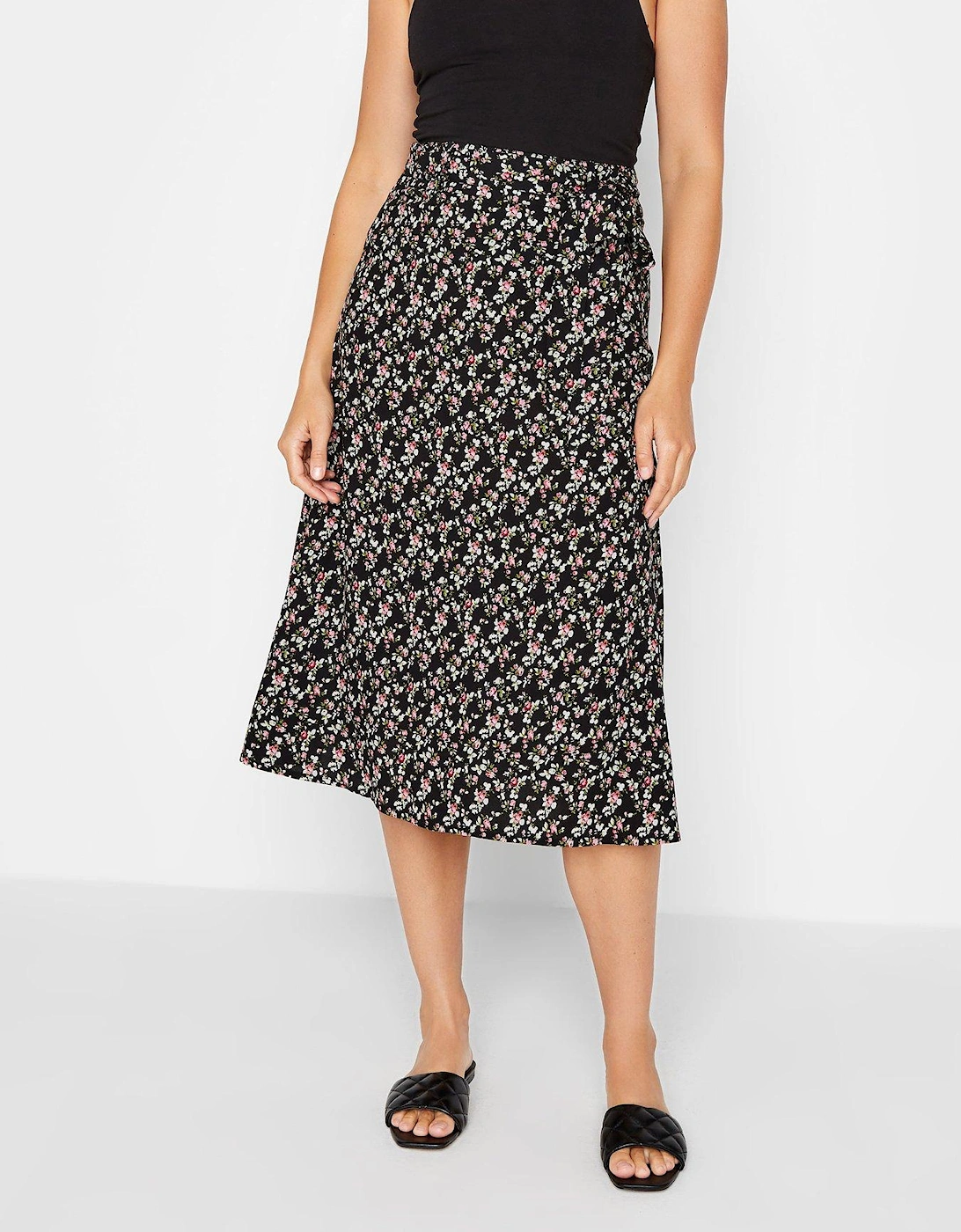 Ditsy Print Belted Skirt, 2 of 1