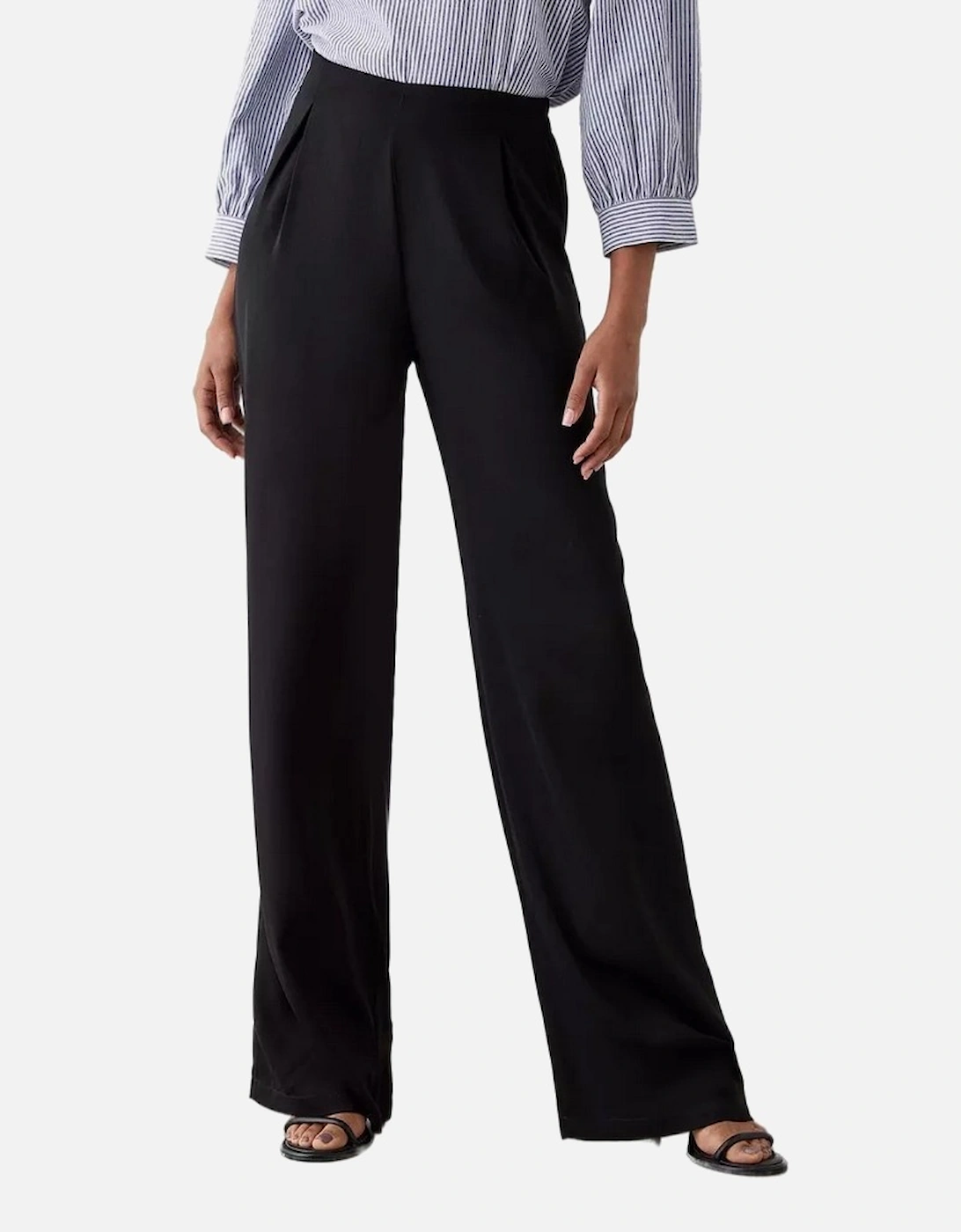 Womens/Ladies Tall Wide Leg Trousers, 4 of 3