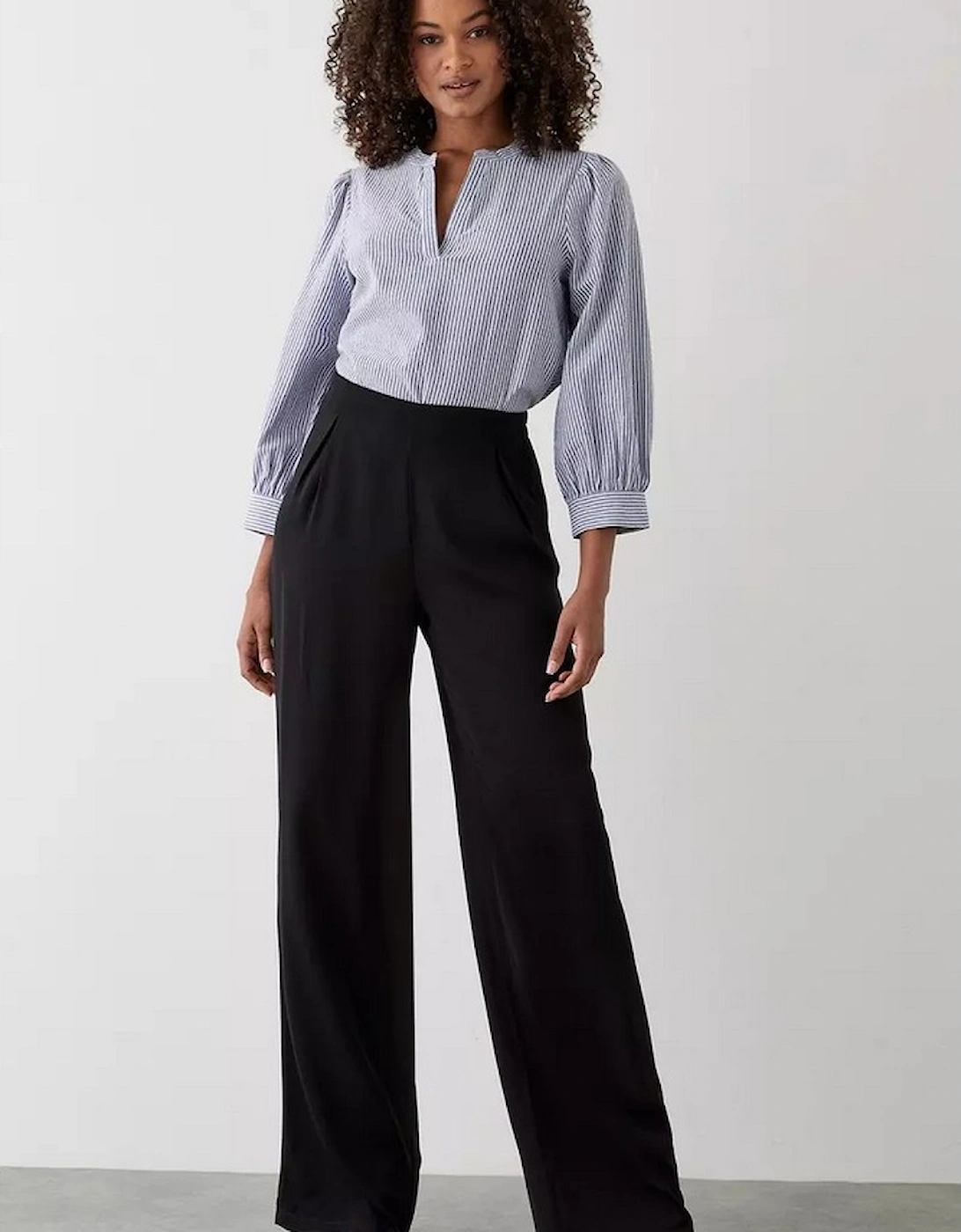 Womens/Ladies Tall Wide Leg Trousers