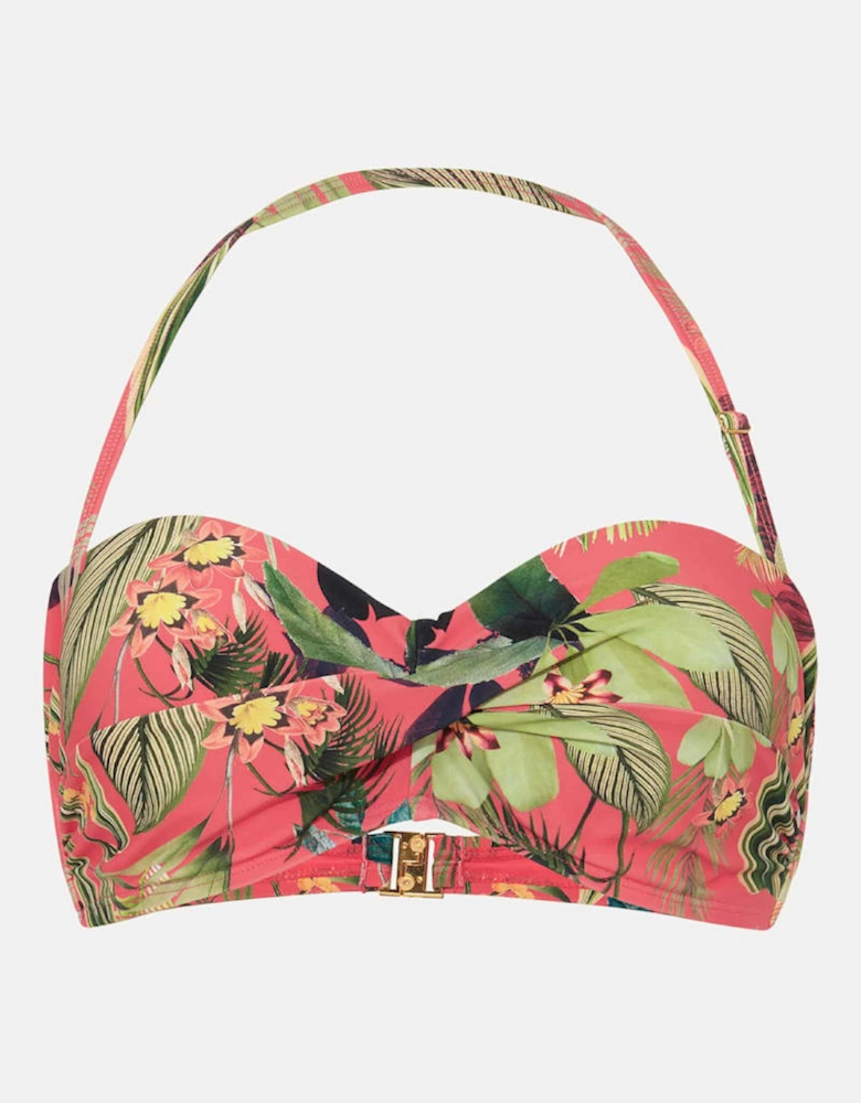 Amelia Tropical Print Bikini Top