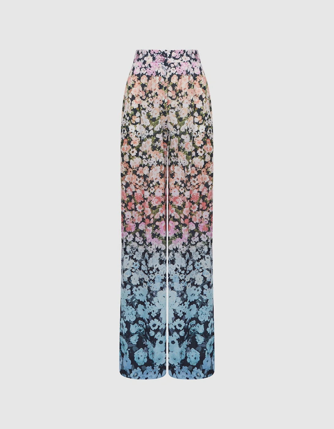 Floral Print Wide Leg Trousers, 2 of 1