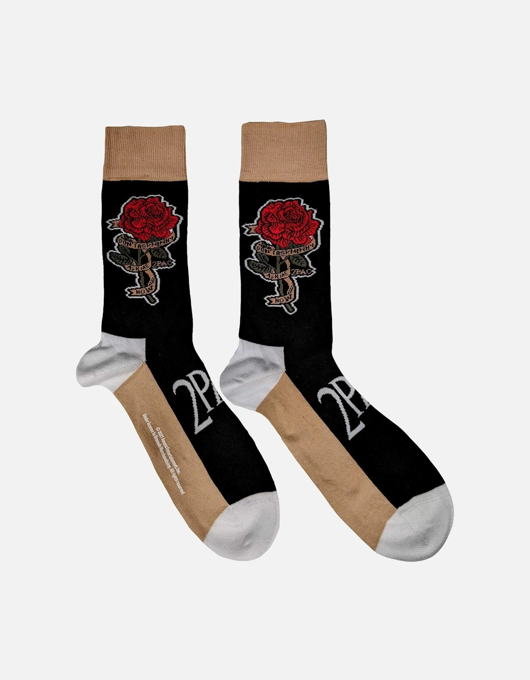 Unisex Adult Rose Ankle Socks, 3 of 2