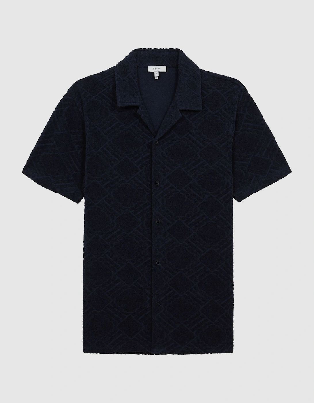 Bloom Jacquard Cuban Collar Shirt, 2 of 1