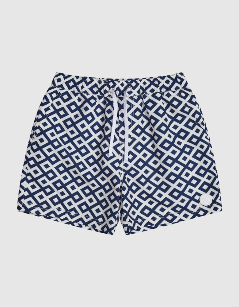 Geo Printed Swim Shorts