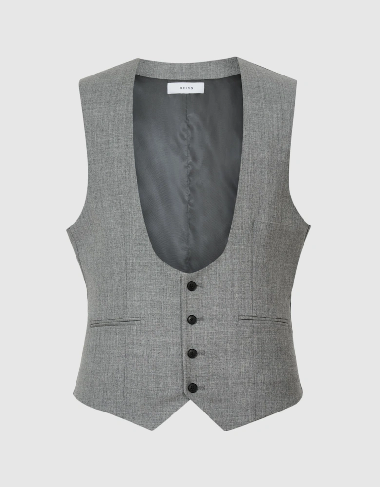 Wool Wedding Suit: Horseshoe Waistcoat