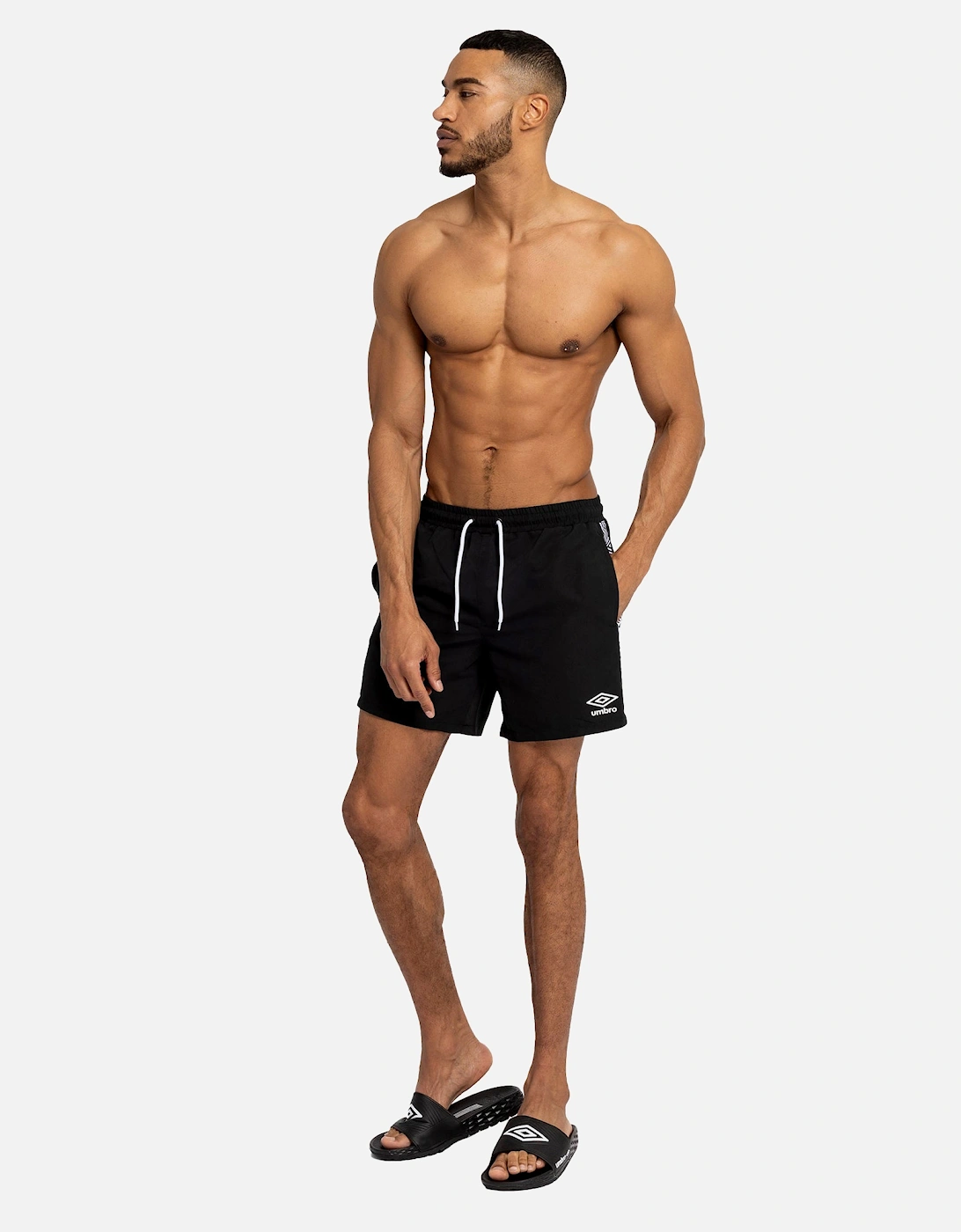 Mens Taped Swim Shorts