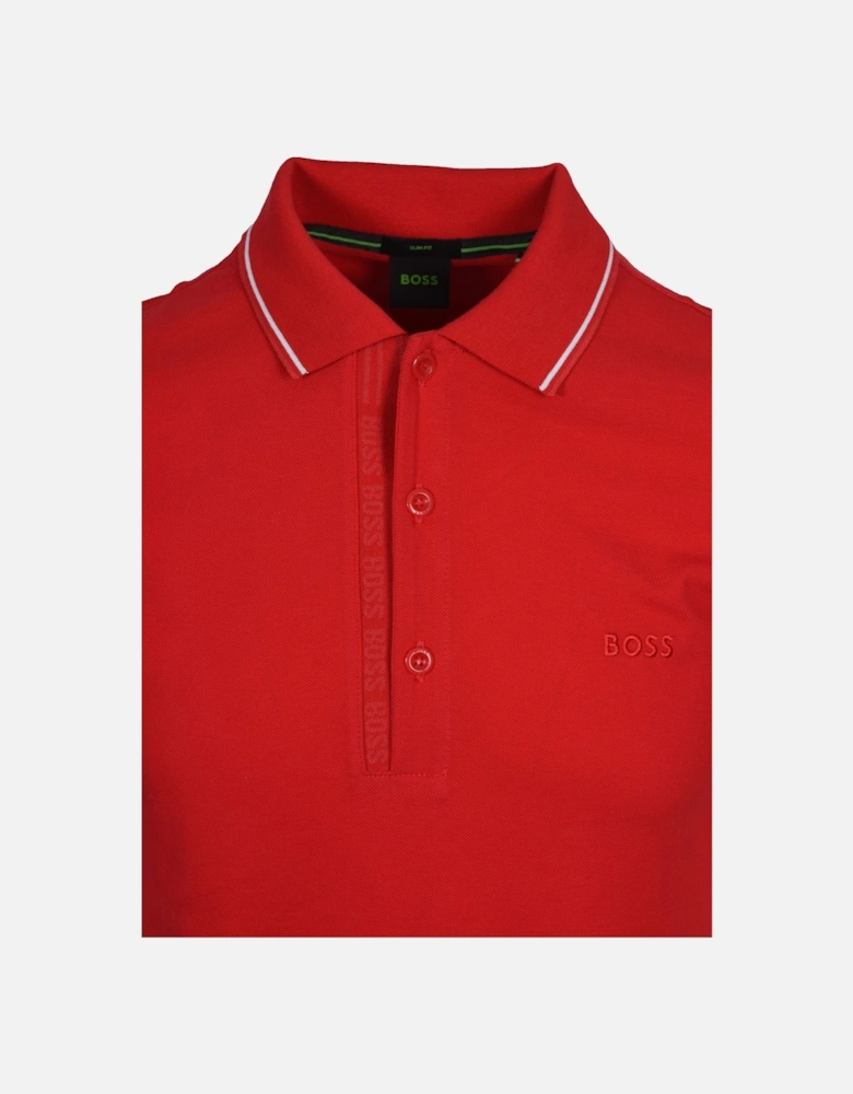 Boss Paule 4 Polo Shirt Medium Red
