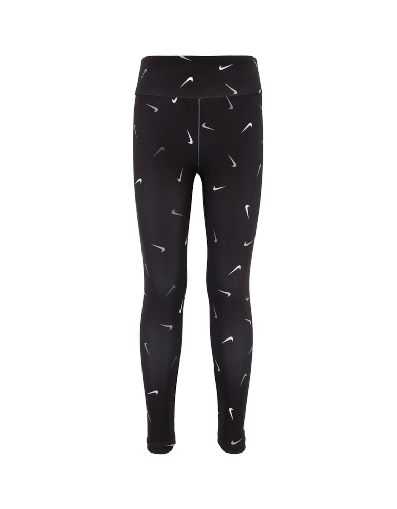 Younger Girls Swooshfetti Print Legging