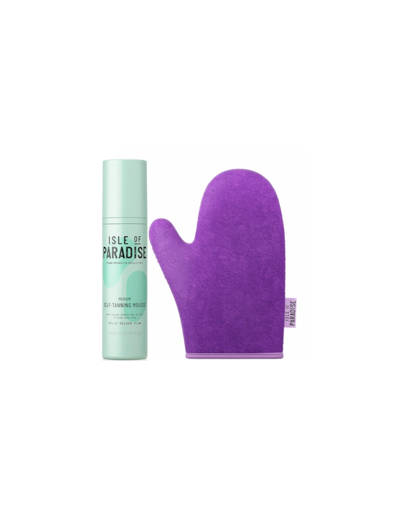 Medium Self-Tanning Mousse and Double Sided Mitt Bundle