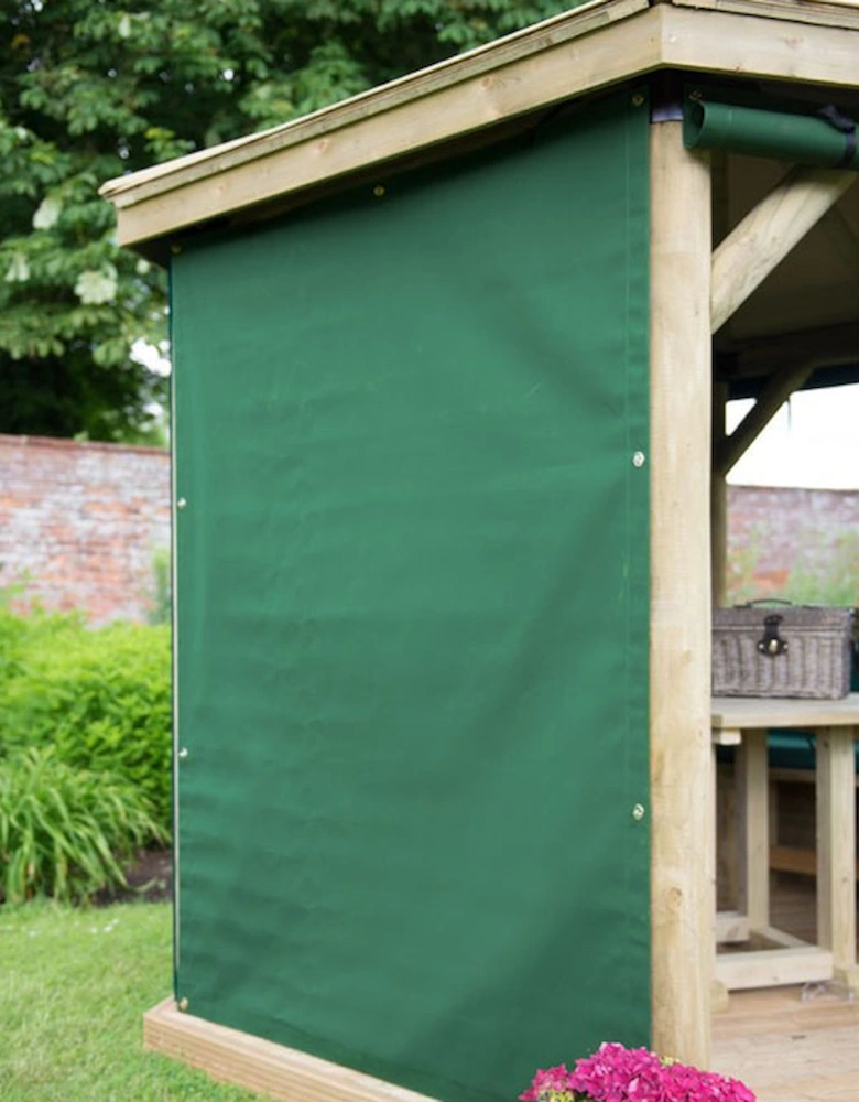 Garden Hexagonal Green Curtains to Fit 3.6m Gazebo