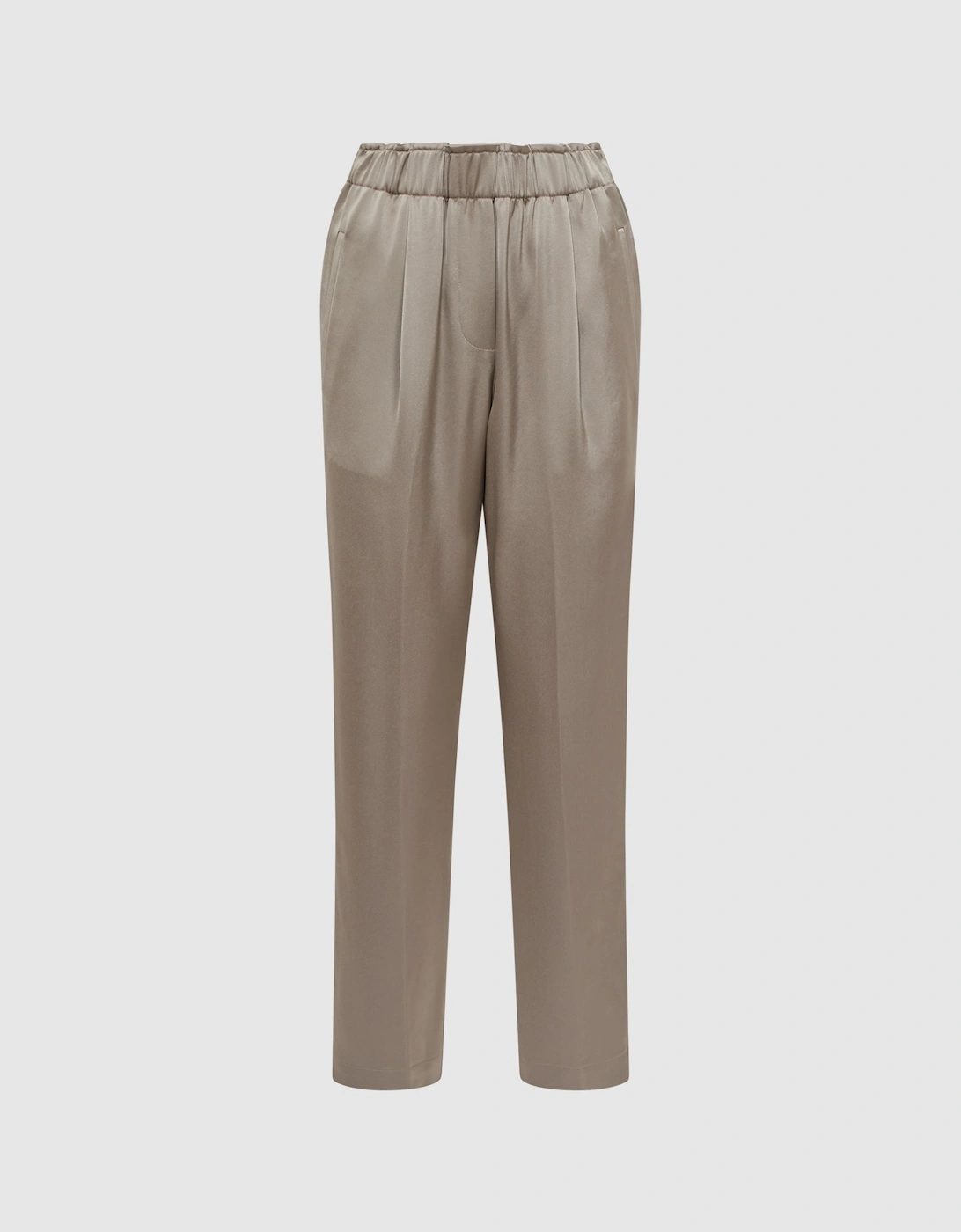 Satin Elasticated Tapered Trousers, 2 of 1