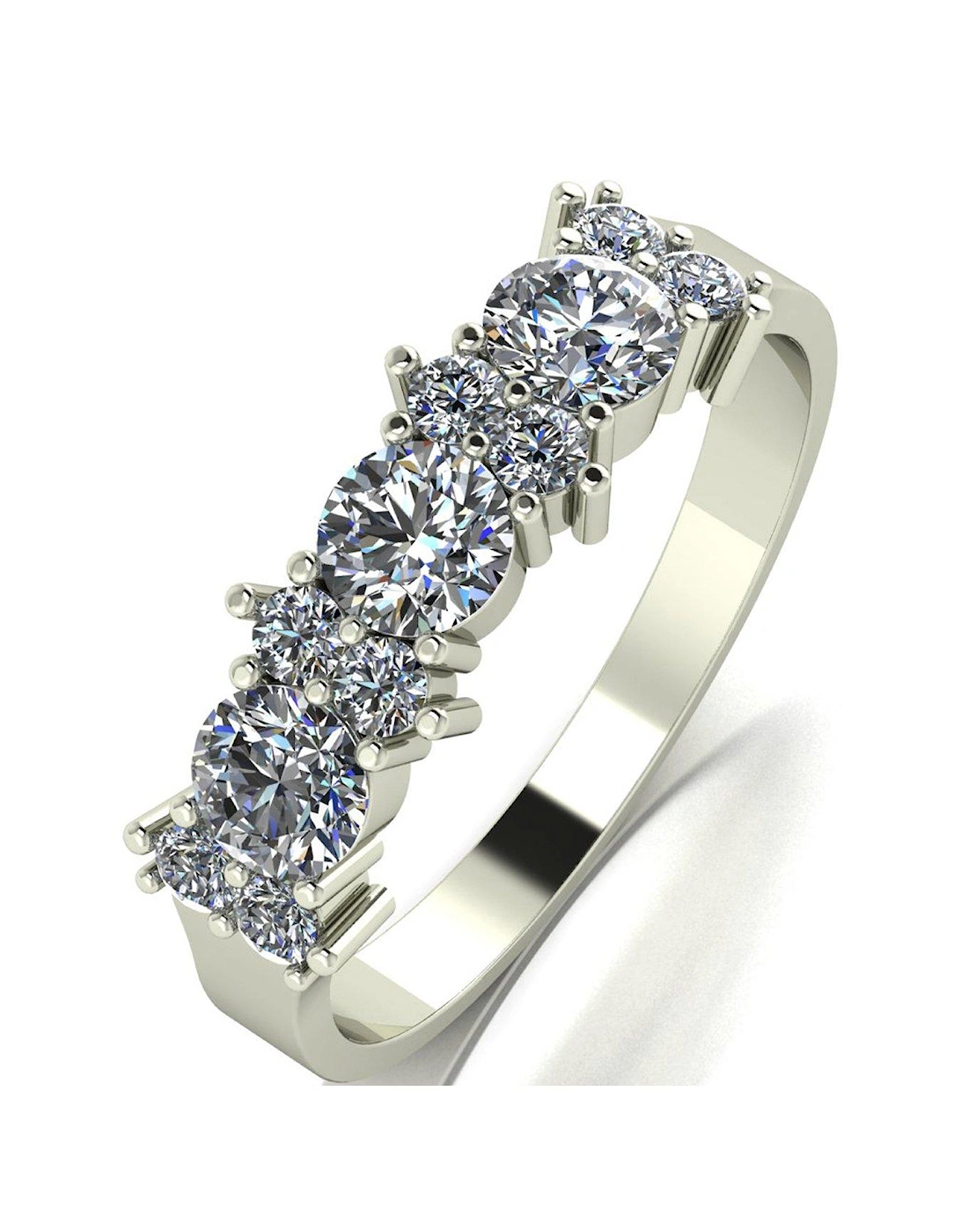 9ct White Gold 1.00ct Total Eternity Ring, 3 of 2