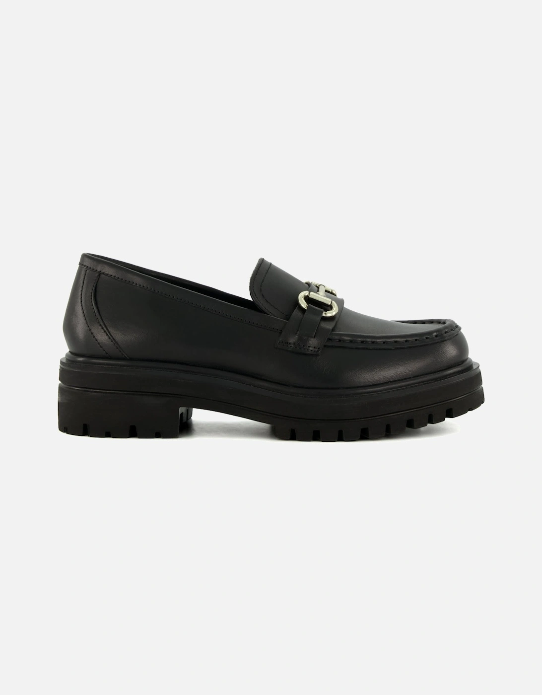 Ladies Glacial - Leather Track Sole Snaffle Loafers