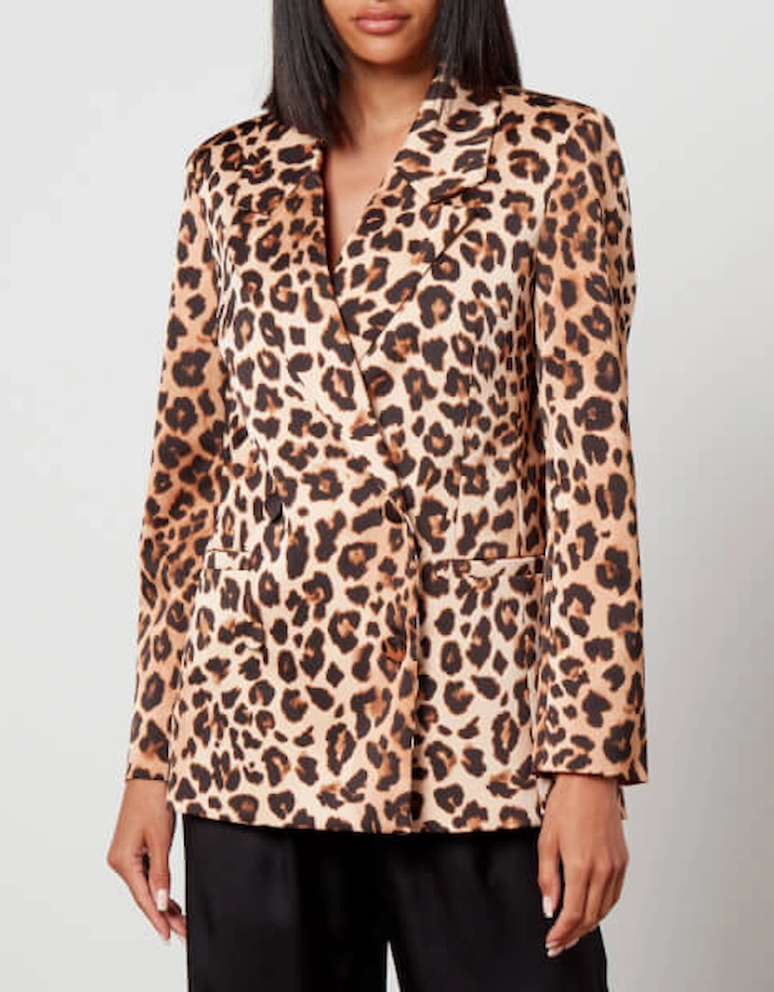 Samycras Leopard-Print Satin Blazer, 2 of 1