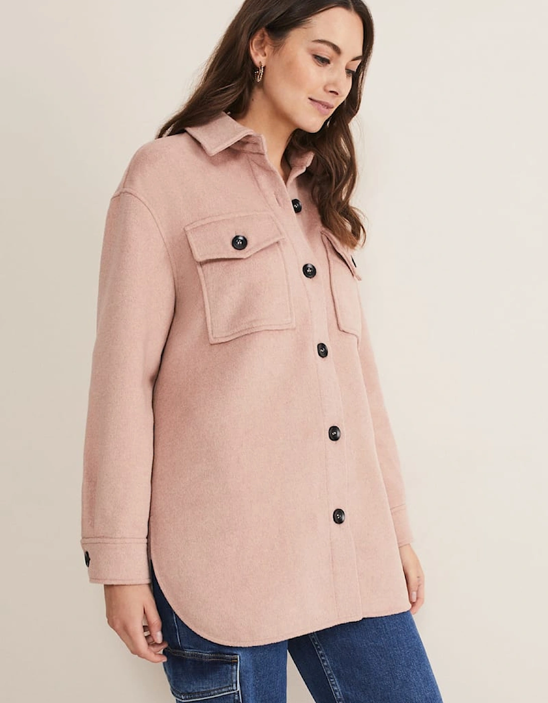 Sammy Plain Wool Shacket