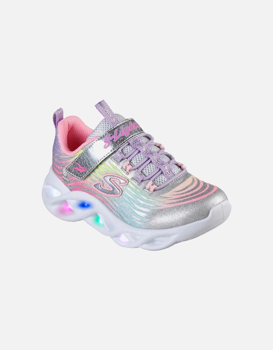Girls S Lights Twisty Brights Mystical Bliss Trainers, 6 of 5