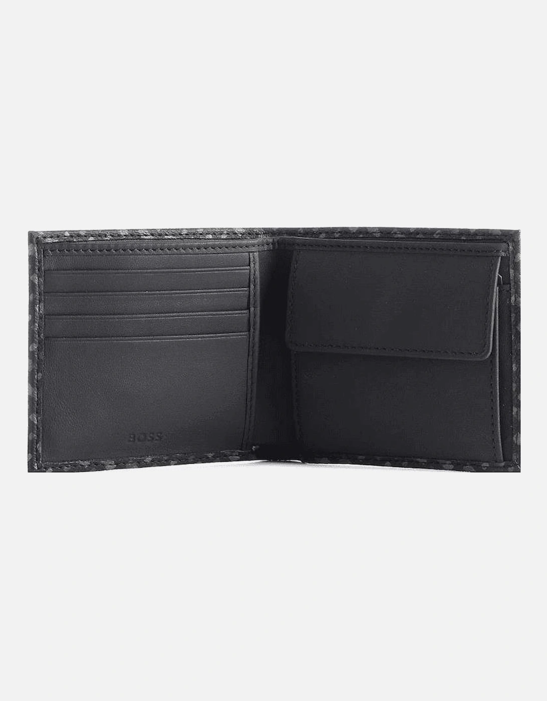 Byron_4 Monogram Logo Black Wallet