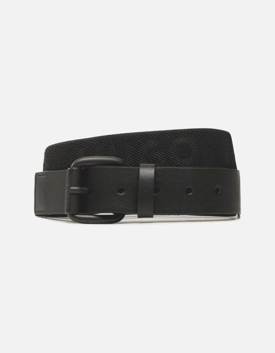 Logo Print Woven Black Belt, 3 of 2