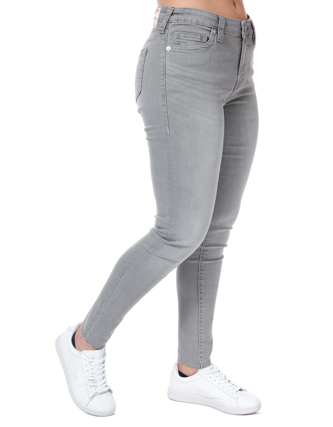 Womens Jennie Mid Rise Curvy Skinny Jeans, 4 of 3