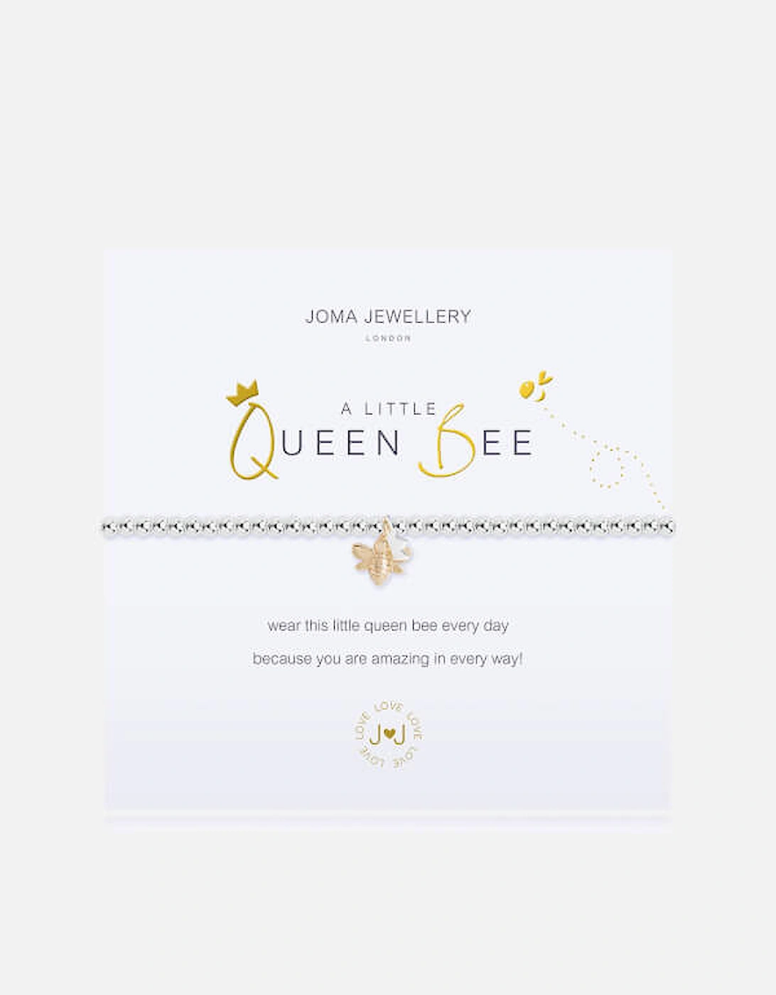 Women's A Little Queen Bee Bracelet - Silver/Gold, 2 of 1