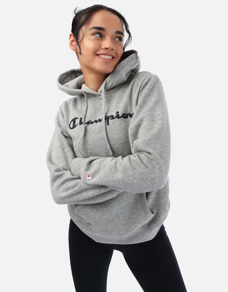 Womens Big Script Logo Print Hoody