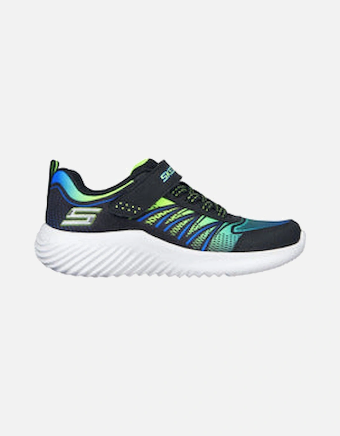 Boys trainers Bounder Zatci blue lime 403737L, 5 of 4