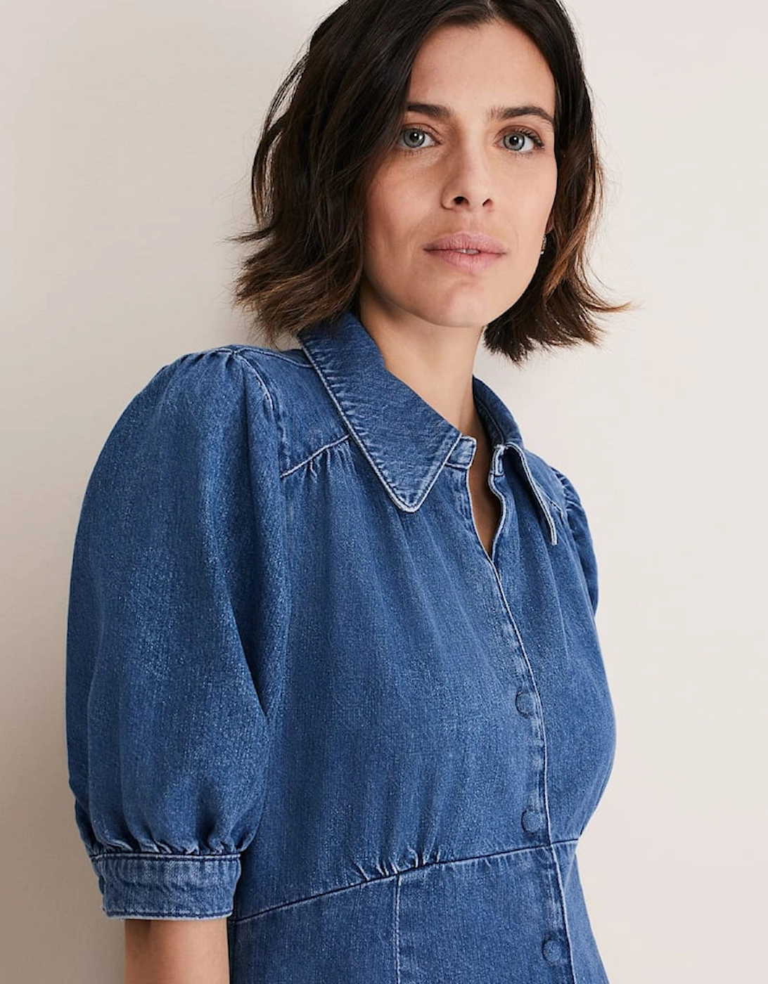 Cosette Denim Midaxi Dress