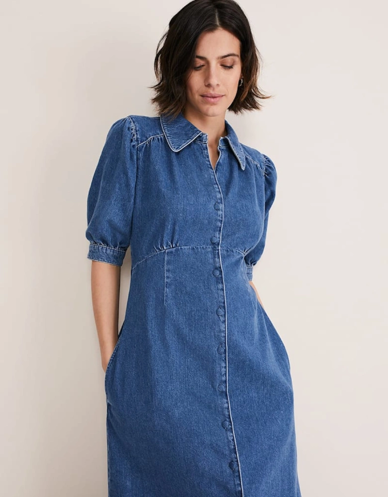 Cosette Denim Midaxi Dress