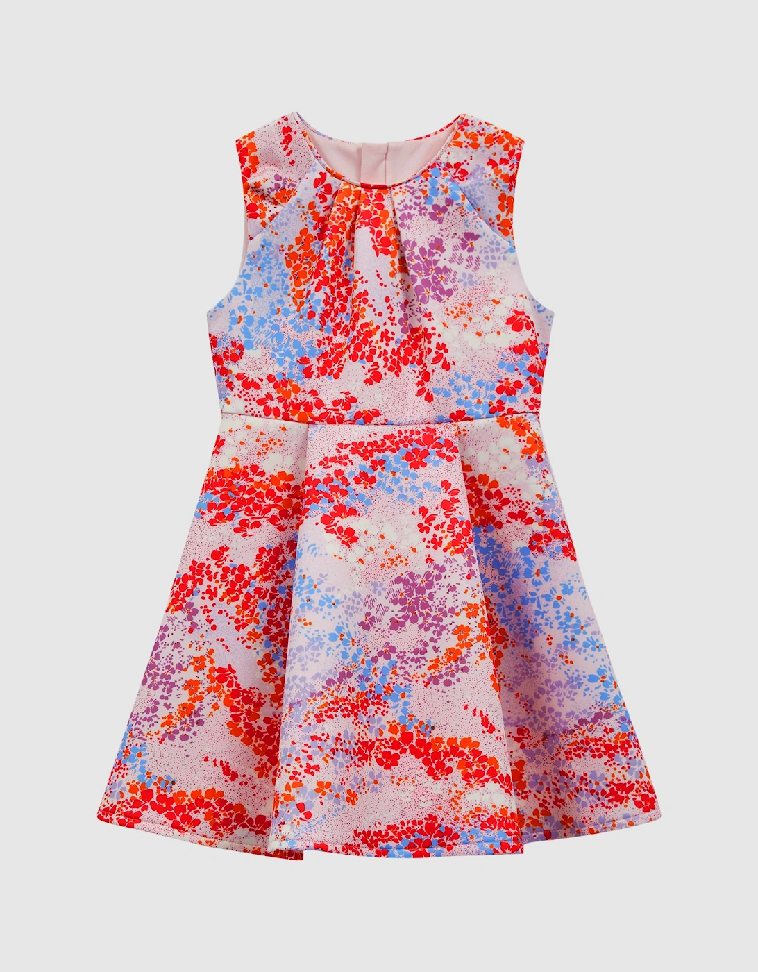 Floral Print Pleated Dress, 2 of 1