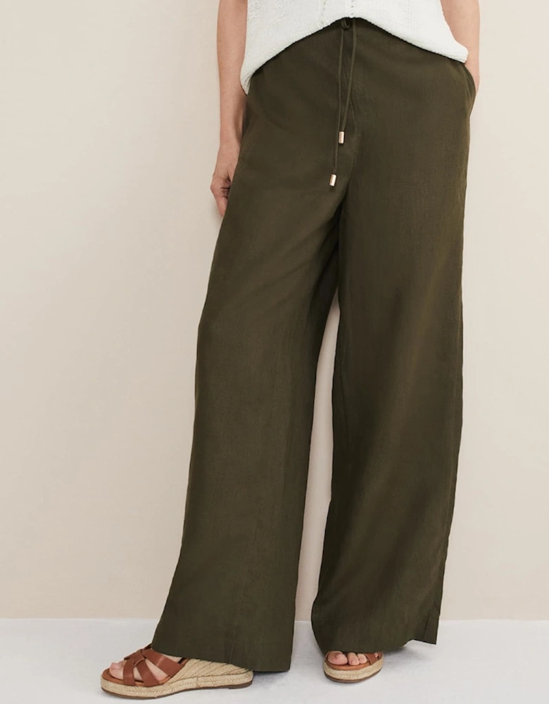 Lolita Drawstring Linen Trouser