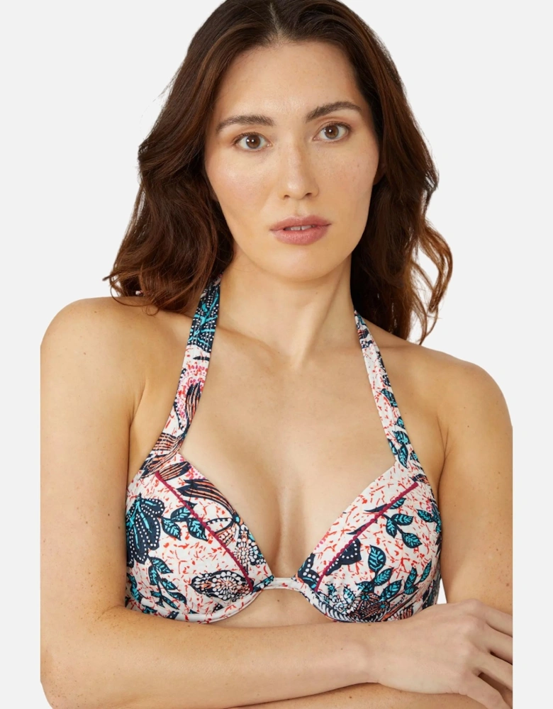 Womens/Ladies Savannah Floral Padded Bikini Top