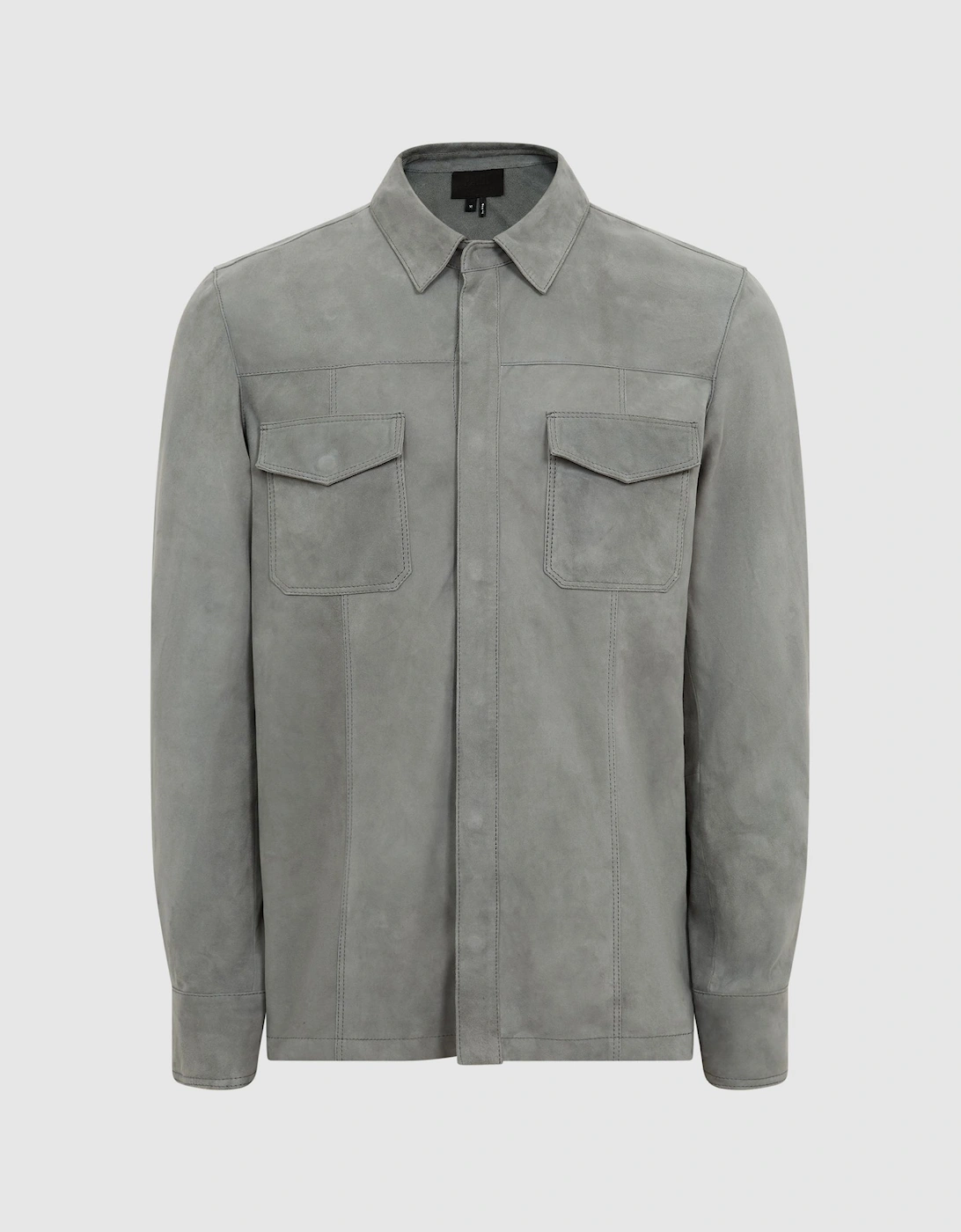 PAIGE Twin Pocket Suede Overshirt, 2 of 1