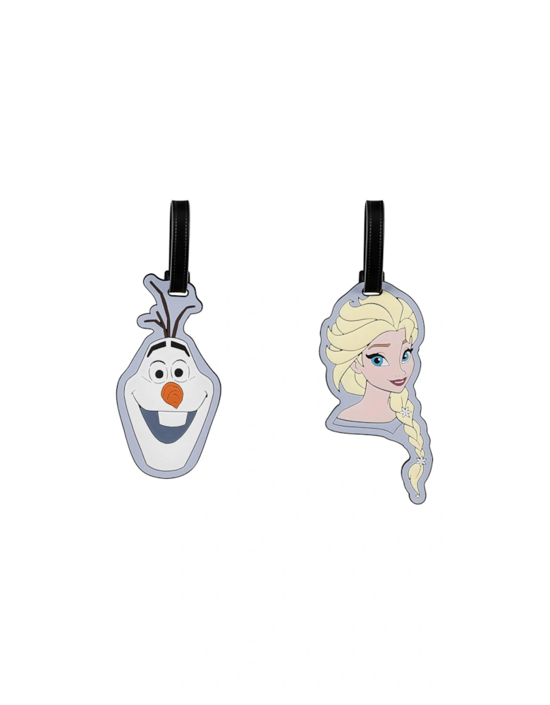 Frozen Light Purple and White 2 Piece Luggage Tag Set