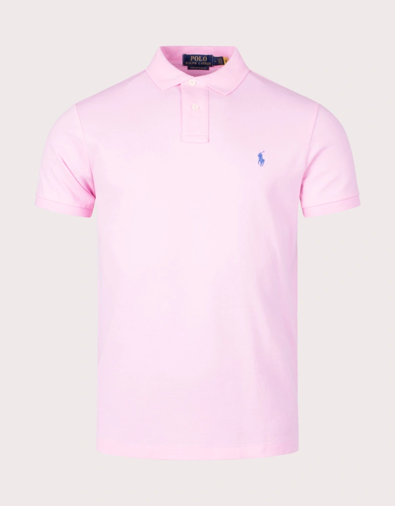 Custom Slim Fit Mesh Polo Shirt