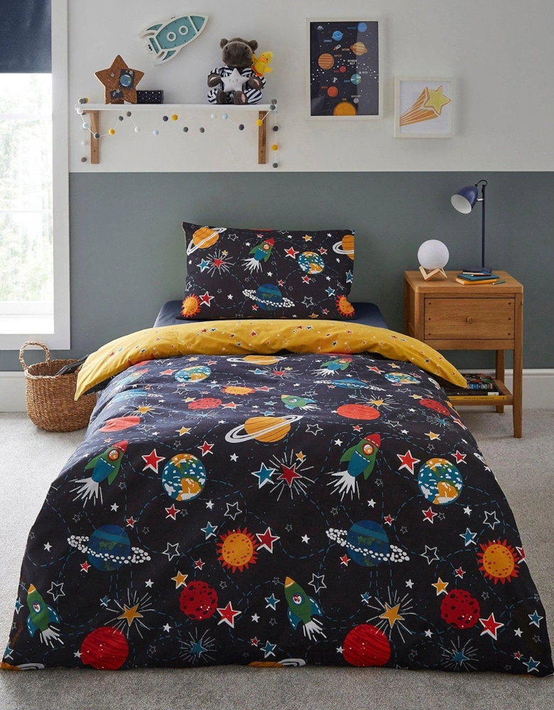 Healthy Growth Duvet Cover Set - Space - Multi