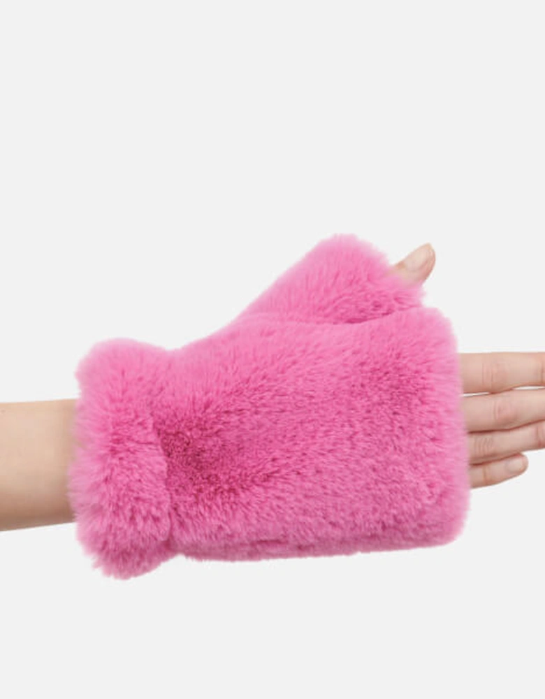 Trolly Faux Fur Fingerless Gloves