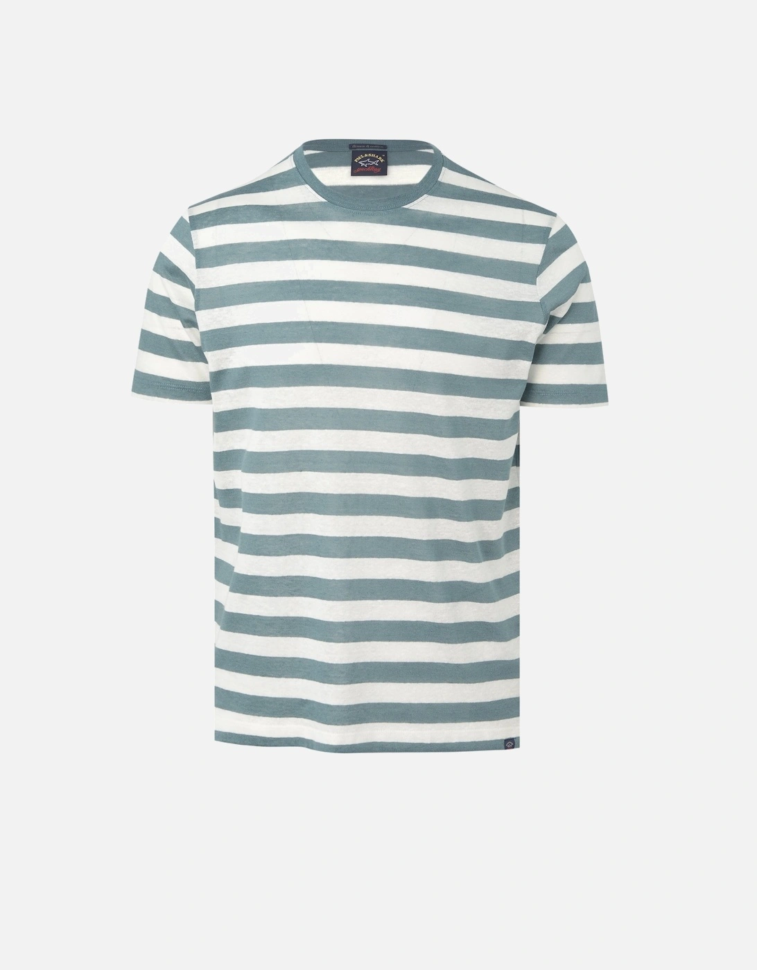 Delave Linen Stripe T-shirt Green, 5 of 4