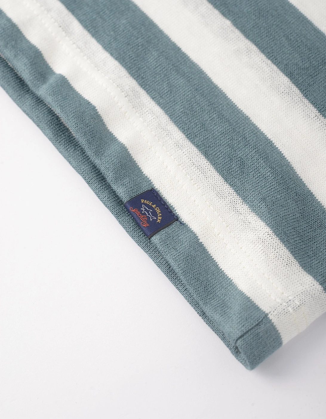 Delave Linen Stripe T-shirt Green