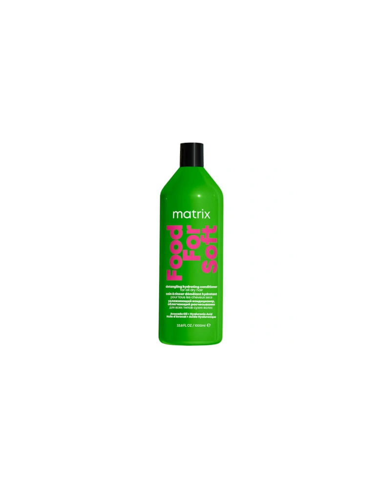 Food For Soft Detangling Conditioner with Avocado Oil and Hyaluronic Acid For Dry Hair 1000ml