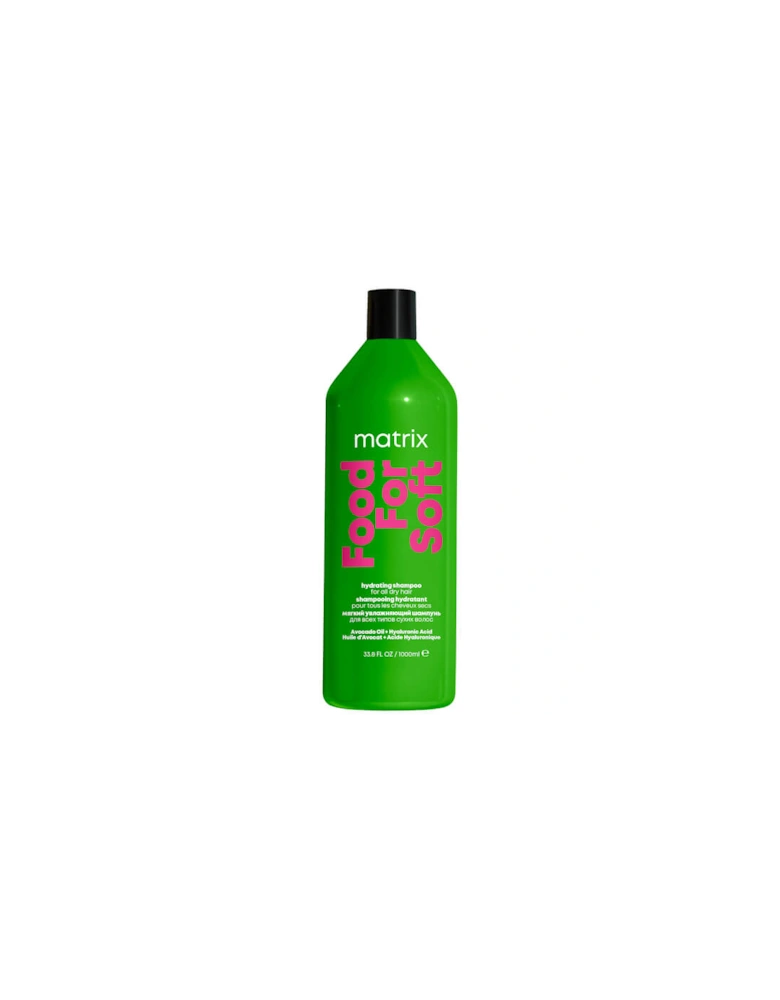 Food For Soft Hydrating Shampoo with Avocado Oil and Hyaluronic Acid For Dry Hair 1000ml